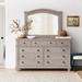 Sand & Stable™ Stratton 9-Drawer Dresser and Mirror Wood in White | 82 H x 66 W x 19 D in | Wayfair F94588850CD84B3C9734B619349CAAA9