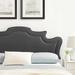 Evangeline Performance Velvet Headboard by Modway Upholstered/Polyester in Gray/Black | 25 H x 65.5 W x 2.5 D in | Wayfair MOD-6572-CHA