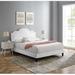 Aviana Performance Velvet Bed by Modway Upholstered/Velvet in White | 45.5 H x 79 W x 85.5 D in | Wayfair MOD-6844-WHI