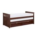 Red Barrel Studio® Twin Daybed Wood in Brown | 7.25 H x 45 W x 80 D in | Wayfair 4CFEBEAC59B34E32BFE4E0C2DB2D1F3A