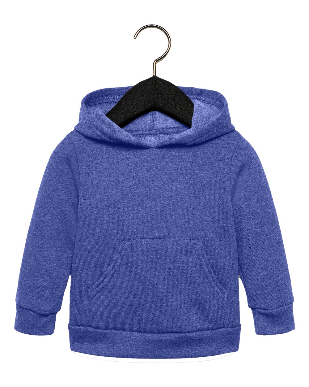 Bella + Canvas 3719T Toddler Sponge Fleece Pullover in Heather True Royal Blue size 2T | Cotton/Polyester Blend B3719T