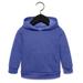 Bella + Canvas 3719T Toddler Sponge Fleece Pullover Hooded Sweatshirt in Heather True Royal Blue size 2 | Cotton/Polyester Blend