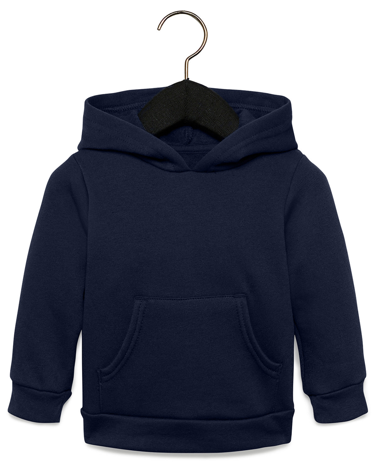 Bella + Canvas 3719T Toddler Sponge Fleece Pullover in Navy Blue size 2T | Cotton/Polyester Blend B3719T