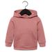 Bella + Canvas 3719T Toddler Sponge Fleece Pullover Hooded Sweatshirt in Mauve size 3 | Cotton/Polyester Blend