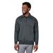 Harriton M712 ClimaBloc Heavyweight Quarter-Zip T-Shirt in Dark Charcoal size 3XL | 70% cotton, 30% polyester