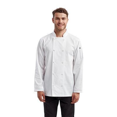 Artisan Collection by Reprime RP657 Long-Sleeve Sustainable Chef's Jacket in White size 3XL | 65/35 polyester/cotton