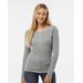 Boxercraft BW2402 Women's Harper Long Sleeve Henley T-Shirt in Oxford Heather size XL | Cotton/Spandex Blend