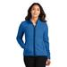 Port Authority L110 Women's Connection Fleece Jacket in True Blue size Large | Polyester fleece