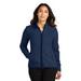Port Authority L110 Women's Connection Fleece Jacket in River Blue Navy size Medium | Polyester fleece