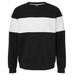 J America 8646JA Varisity Fleece Crew T-Shirt in Black size XL | Cotton/Polyester Blend 8646