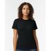 Gildan 65000L Women's Softstyle Midweight T-Shirt in Pitch Black size XL | Cotton