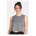 Next Level 5083 Women's Festival Cropped Tank Top in Heather Grey size 2XL | Cotton/Polyester Blend