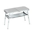 Coleman 204395 Campingtisch Mini Camp Table (80 x 40 x 31,5/55 cm), Silver