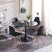 1+4, 5 Pieces Table and Chair, Black Dining Sets, Kitchen Sets
