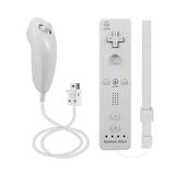 Wii Remote with Wii Motion Plus Inside | Shock Wii Nunchuk Controller | Compatible Nintendo Wii Wii U - White.