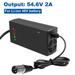 New 54.6V 2A Cannon Head Charger For Mobility E-Bike Lithium Battery Components