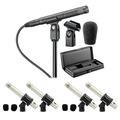 Audio Technica AT4051B Condenser Recording/Broadcast Microphone+(4) Samson Mics