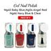 Ebo Gel Nail Polish Long Lasting Gel Set 4 color. Navy Blue Baby Blue Angel Red & Top Coat