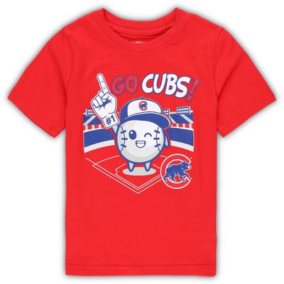 Toddler Red Chicago Cubs Ball Boy T-Shirt
