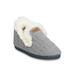 Women's Textured Knit Fur Color Slipper Boot Slippers by GaaHuu in Grey (Size S(5/6))