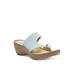 Women's Laurel Thong Sandal by Eastland in Light Blue (Size 11 M)