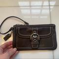 Coach Bags | Coach Brown Leather Soho Wristlet | Color: Brown/Silver | Size: Os