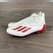 Adidas Shoes | Adidas Sm Adizero Primeknit Red White Football Cleats Men's Size 13.5 Gz0424 New | Color: Red/White | Size: 13.5