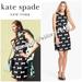 Kate Spade Dresses | Kate Spade Black And White "Cora" Bow Print Shift Dress 10 | Color: Black/White | Size: 10