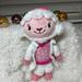 Disney Toys | Disney Doc Mcstuffins Junior Hospital Lambie Plush W/ Lab Coat Outfit Stuffed 9" | Color: Pink/White | Size: 9”