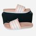 Adidas Shoes | Adidas Adilette Comfort Slides Slip On Pink/White Womens Shoes Gv9739 Size 10 | Color: Pink/White | Size: 10