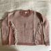 Madewell Sweaters | Madewell Sweater With Fringe Detail Euc Xs | Color: Cream/Pink | Size: Xs