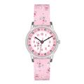 Cander Berlin MNA 4030 O Children's Watch 3 ATM Waterproof Watch Girls Learning Watch Analogue Flowers Glitter Pink, Strap.