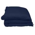 Pashmina 800 Thread Count Egyptian Cotton Navy Blue Duvet Cover Set Double Size 100% Long Staple Cotton Navy Blue Quilt Cover With 2pc PillowShams, Luxurious Soft Sateen Bedding Set
