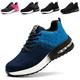 Baofular Safety Trainers Men Womens Steel Toe Cap Trainers Lightweight Comfortable Safety Shoes Work Trainers Non Slip & Breathable Blue 6 UK 40 EU 250