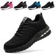 Baofular Safety Trainers Men Womens Steel Toe Cap Trainers Lightweight Comfortable Safety Shoes Work Trainers Non Slip & Breathable Black 6 UK 40 EU 250