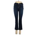 Express Jeans Jeggings - High Rise Boot Cut Boyfriend: Blue Bottoms - Women's Size 2 - Dark Wash