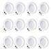 Infibrite 4 Inch 2700K Remodel or New Construction IC LED Retrofit Recessed Lighting Kit in White | 4 W in | Wayfair IB-005-2-9W-WF-12PK