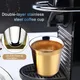 Tasse à café à double paroi en acier inoxydable isolation expresso mignonne forme de capsule de