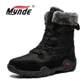 Bottes d'hiver épaisses et chaudes en peluche pour homme bottines de neige imperméables chaussures