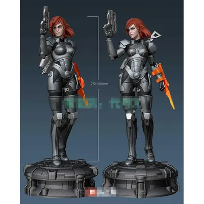 Figurine de soldat Space Woman modèle en résine non peinte couleur 1/24 75/1/18/100mm RW-282