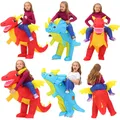 Costumes gonflables de dinosaure pour enfants Costume de Cosplay d'halloween Anime Triceratops