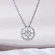 VOQ-Collier en argent avec pendentif en pierre de lune étoile pour femme bijoux de clavicule