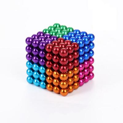 Lifcausal - 5mm 216 pcs 5 Colors Magnetic Balls Magnets Office Toy Magnetic Sculpture Backyballs