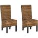 SAFAVIEH Dining Rural Woven Pembrooke Natural Wicker Dining Chairs (Set of 2). - 19" W x 22" D x 41" H