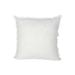 Foreside Home & Garden Fringe Pillow White Cotton & Linen