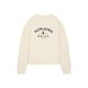 TOM TAILOR Mädchen Kinder Oversized Sweatshirt mit Print 1033944, Weiß, 128