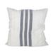 Foreside Home & Garden Cotton Black Striped Filled Pillow