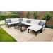 kathy ireland Madison Ave. 9 Piece Outdoor Aluminum Patio Furniture Set 09d