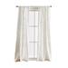 Peri Home Gates Tufted Chenille Poletop Winter White 50 x 95 Cotton Light Filtering Curtain Panel Pair