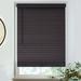 MOOD Architectural 2.5 Faux Wood Window Blinds | driftwood dark brown 2.5 inch Expresso wooden blinds | 47 inch blinds for windows | Custom Made Cordless Blackout | Espresso | 47 Wide x 72 Tall